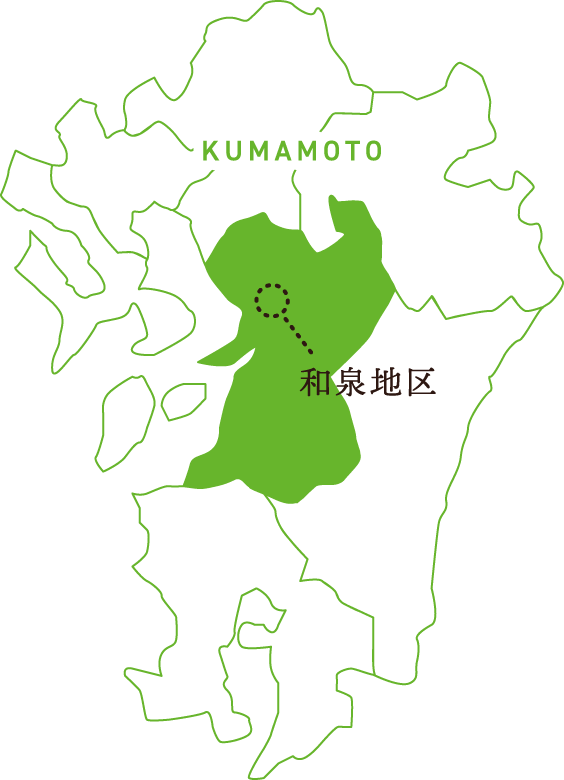 熊本県熊本市和泉地区の地図